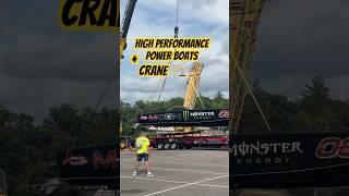 MASSIVE Speedboats Placed In & Out of Lake of the Ozarks with CRANE ️  #crane #lakeoftheozarks