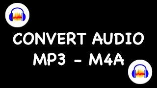 Convert MP3 Audio Files to M4A with Audacity | #shorts