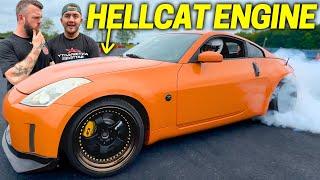 WE PUT A HELLCAT ENGINE IN A 350Z!