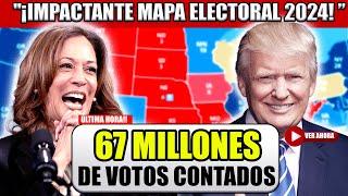 ¡¡¡INCREÍBLES RESULTADOS DE VOTACIÓN TEMPRANA!!! ¡Impactante Mapa Electoral 2024! Kamala vs Trump