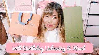 LUXURY BIRTHDAY HAUL  Louis Vuitton and Gucci Unboxing  xsakisaki