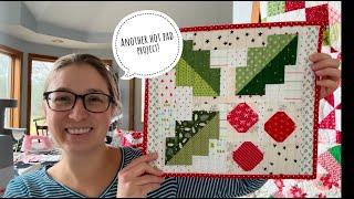 Another quilted hot pad but this time with holly and berries! How to Make a Quilted Hot Pad, VLOG