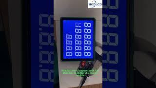 Manufacturer of fuel dispenser controller LCD display module, blue. #electronic