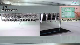 [ Embroidery machine ] Digitally Controlled Presser foot "DCP" | Tajima Industries Ltd.