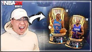 NBA CUP MOONSTONE PULL!! NBA 2K MOBILE PACK OPENING!!