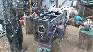 трактор ЮМЗ 6\/разбираем КПП///tractor YUMZ 6\/disassembling the gearbox