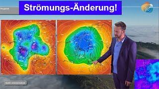 Die Strömung ändert sich, das Wetter ändert sich. Regen & Schnee kommen. Vorhersage 07.-14.11.2024.