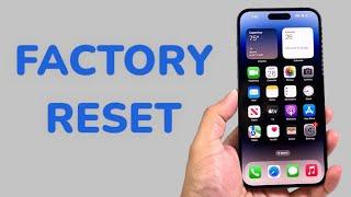 How To Factory Reset iPhone 14 Pro Max