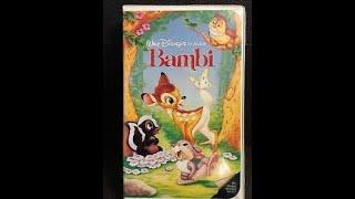 Opening to Bambi 1989 VHS