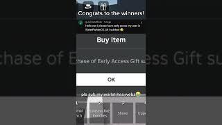 Giveaway Results MY WALLET🫡 #roblox #thestrongestbattlegrounds #giveaway