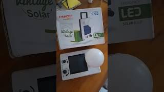 Emergency Led Solar Bulb/ Vintage Solar #unboxing #review #solar #emergency #led #vintage #shorts