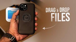 How to Drag and Drop Files on iPhone (tutorial)