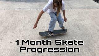 Girl 1 Month Skate Progression