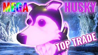 Mega Neon Husky в Адопт ми.  Трейды на мега неонового хаски Adopt me Roblox ️