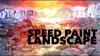 Speed Painting Landscapes | watercolors
