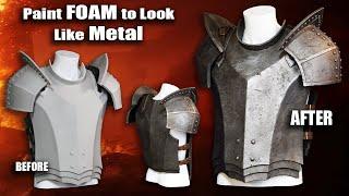 How to Paint EVA Foam to Look Like Metal - Oblivion Knight Cosplay Chest Armor Tutorial Part 3