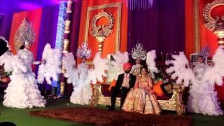 BLACK PANTHER BHANGRA GROUP TM || PIUNJAB || LUDHIANA ||  APSARA BRIDAL ENTRY WHITE FEATHER ACT