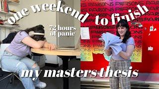 Finishing My Masters Thesis in one Weekend! | Thesis Diaries Ep. 9