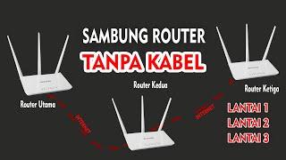 Cara menyambung router tanpa kabel