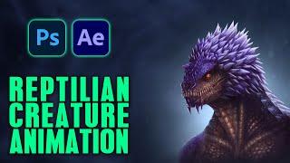 From Digital Creature Illustration to Cinematic Animation Using Photoshop and After Effects