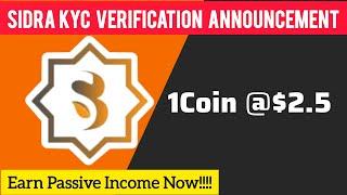 SIDRA BANK Mining Update| SIDRA KYC Verification Update SIDRA swap| How To Earn Passive Income Daily