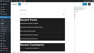 How To Use The New WordPress Widgets Section? Block Widgets Tutorial