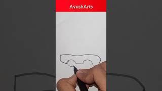 Easy Car drawing #art #ayusharts #shorts #viral #trending