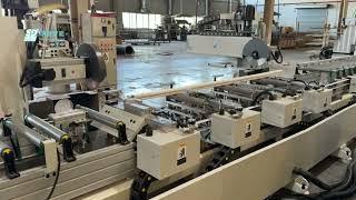 Wood Door Frame Length Cutting Saw CNC Machine