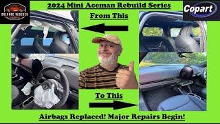 2024 Mini Aceman Crash Rebuild Ep.3 | Full Airbag Replacement & Front-End Restoration Guide
