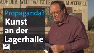 Wandbild an Lagerhalle: Ist das Kunst oder muss das weg? | Abendschau | BR24