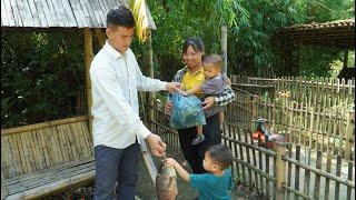 single mother - a hard day but full of love. a gift from a kind man