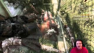 Dying Light(PS4) Killing the BIG ZOMBIE / Heavy Rebar Weapon