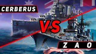 КРЕЙСЕР CERBERUS VS ZAO! VKPLAY TWITCH TROVO YOUTUBE МИР КОРАБЛЕЙ | WORLD OF WARSHIPS!