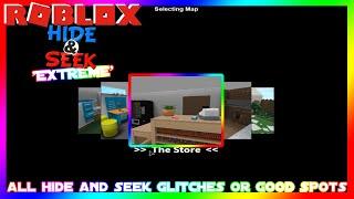 All of Hide and Seek extreme Glitches/Good Spots | Roblox