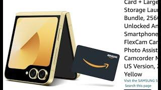 SO SAMSUNG HAS ALREADY DISCOUNTED THE SAMSUNG Z FLIP 6.......... INSANE 200 AMAZON GIFT CARD OFFER!!