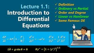 Introduction to Differential Equations