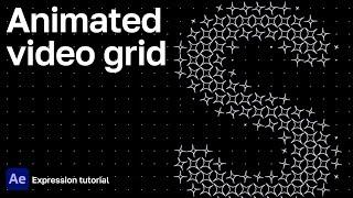 Animated video grid in After Effects | SampleImage expression tutorial