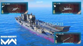 Modern Warshipa August battlepass review