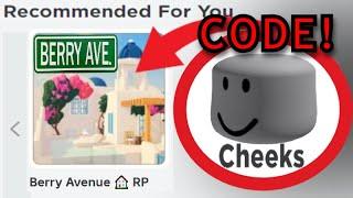 How to get CHEEKS in Berry Avenue! *Cheeks Head CODE* (2025)