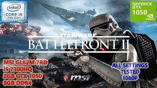 Star Wars Battlefront 2 i5 7300HQ GTX 1050 8GB RAM (All Settings Tested)