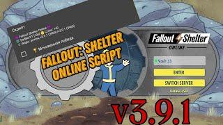 Fallout Shelter Online / Mega Script / v3.9.1 / Game Guardian