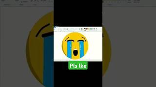 How to draw crying emoji in computer#drawing #shorts @BipuArt@BeingNandish @shivtech66 ️