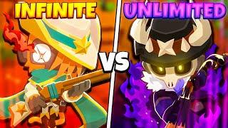Infinite Golden Justice vs Unlimited Desert Phantom! (Desperado Monkey BTD 6)