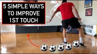5 BASIC WAYS TO IMPROVE 1ST TOUCH USING A WALL | TRAIN AT HOME | Joner 1on1 Football Training