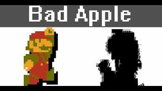 Bad Apple but it's played inside Super Mario Bros. [TAS]