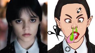 Wednesday Addams Drawing Meme | Main characters