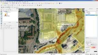 Overlay vectors and contours in Crayfish plugin for QGIS