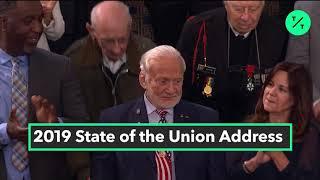 Buzz Aldrin Attends SOTU