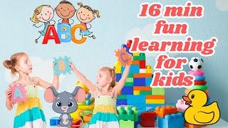 Super Fun Kids Learning: Colors, ABCs, Fruits,Veggies& Numbers!