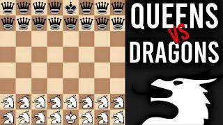 QUEEN'S ARMY vs DRAGON'S ARMY ║ Fairy Chess Part 7